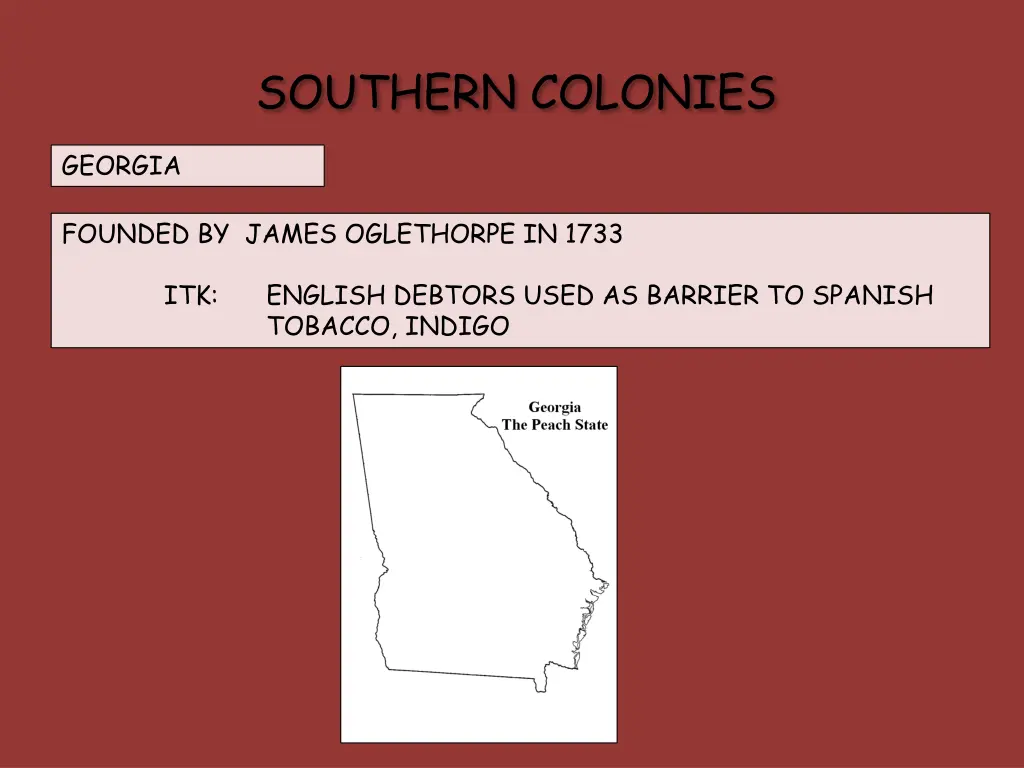 southern colonies 5