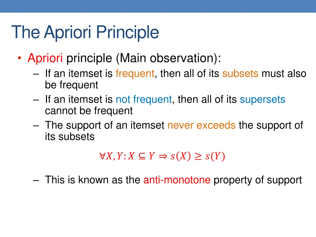 the apriori principle