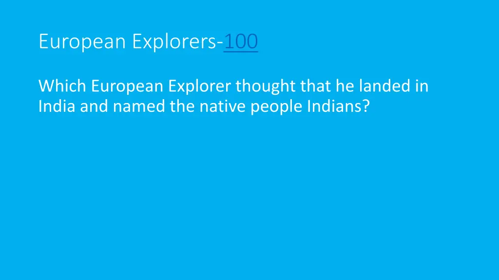 european explorers 100