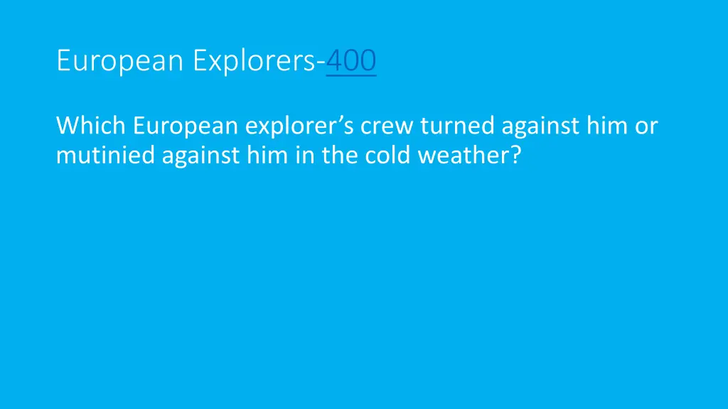 european explorers 400