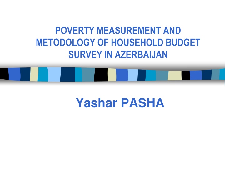 poverty measurement and metodology of household