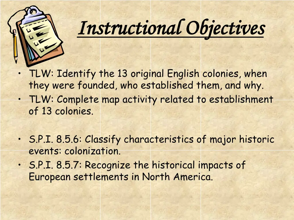 instructional objectives instructional objectives