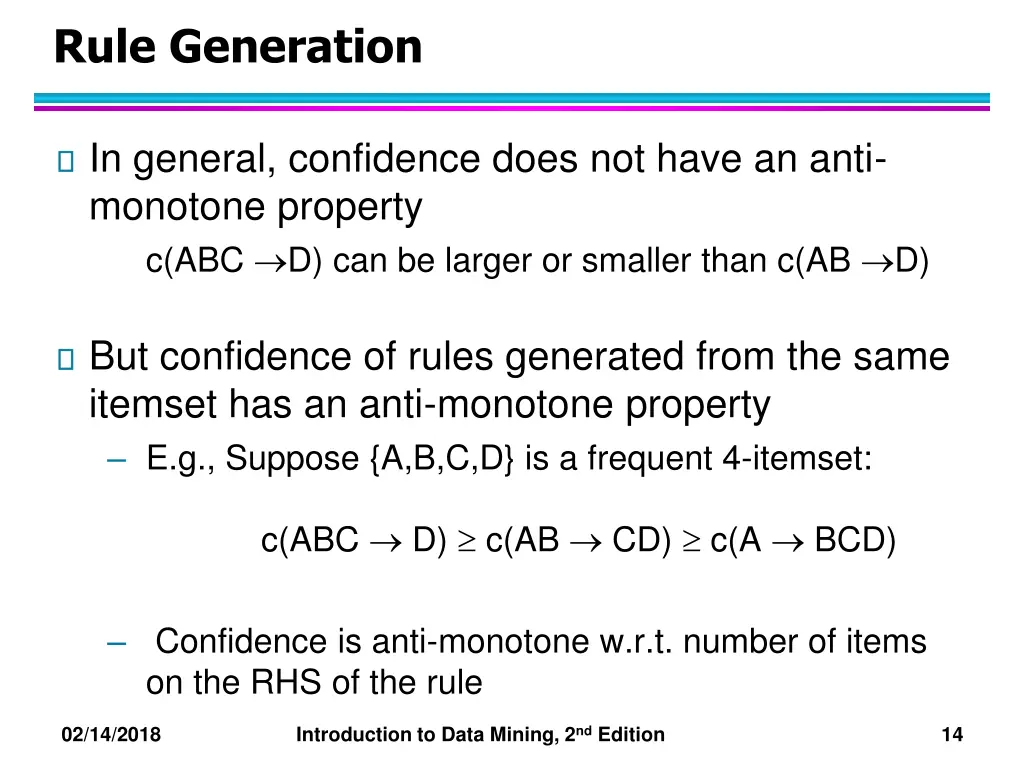 rule generation 1