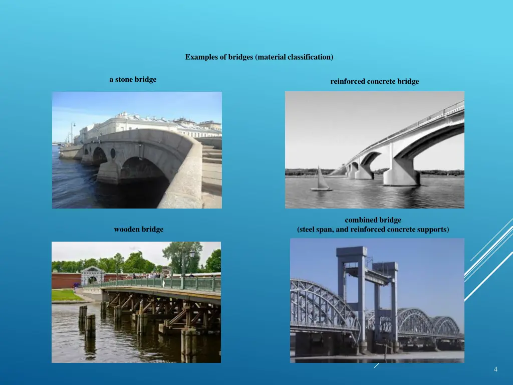 examples of bridges material classification