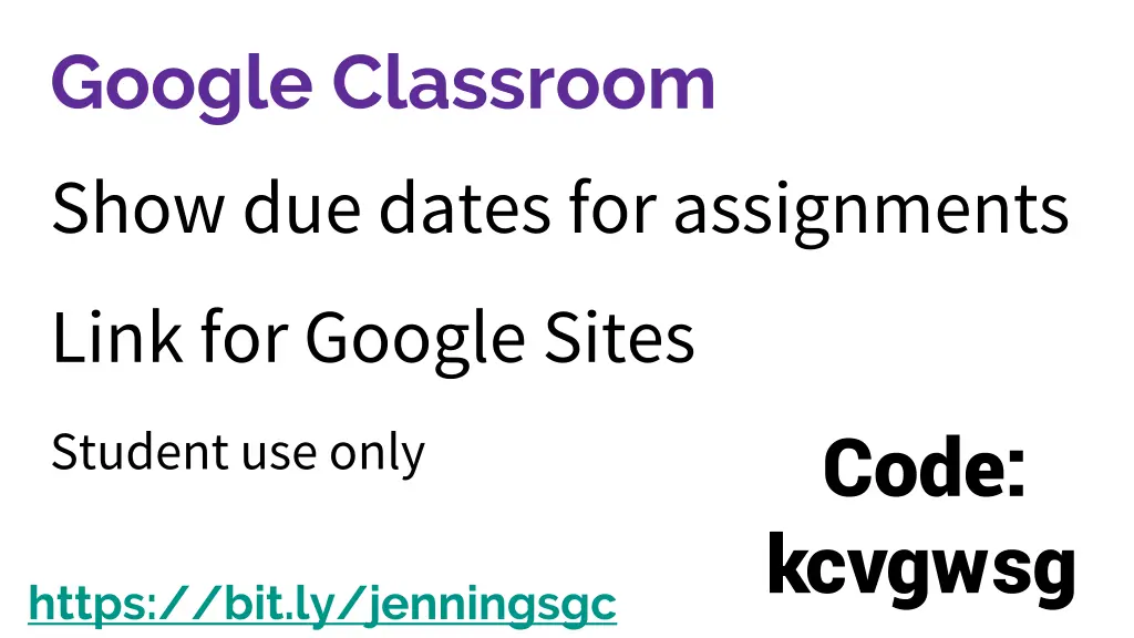 google classroom show due dates for assignments