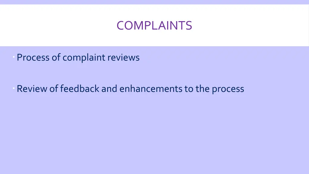 complaints