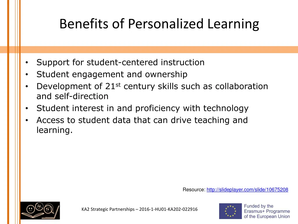 benefits of personalized learning