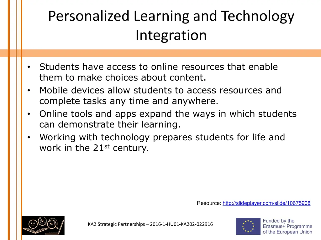 personalized learning and technology integration