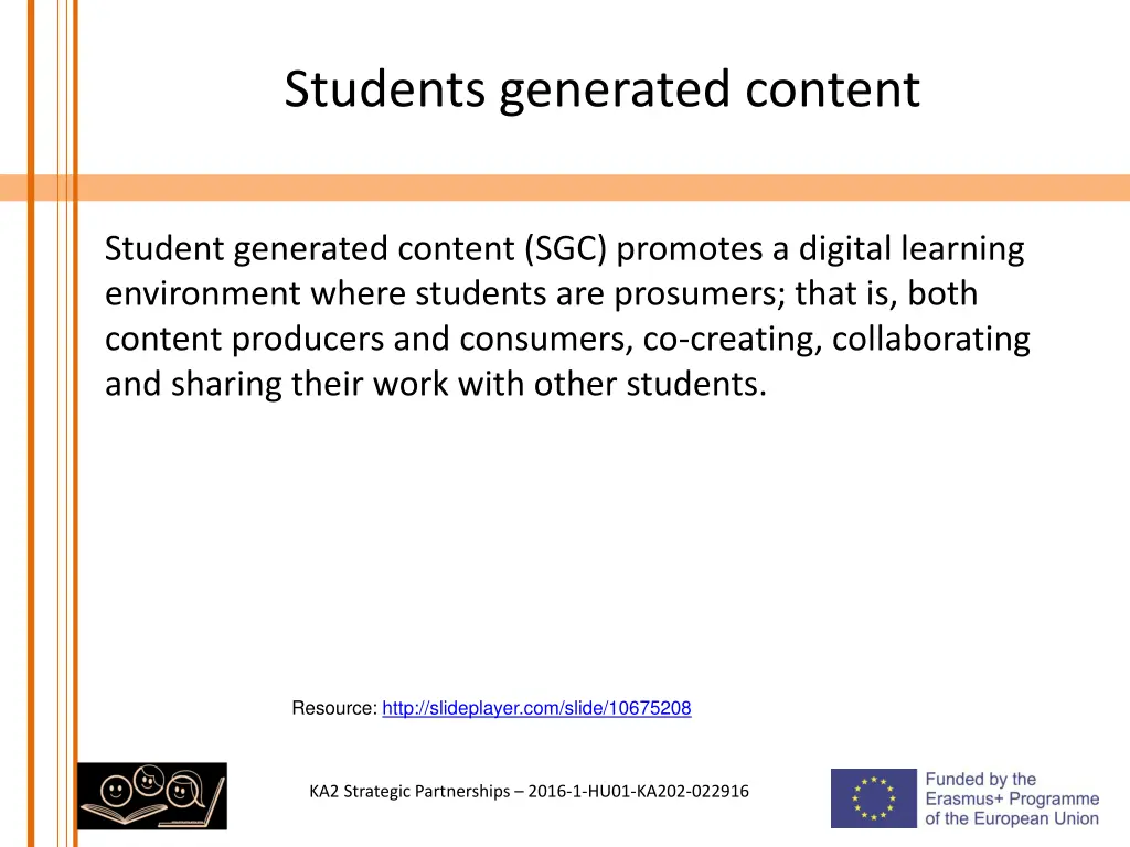 students generated content