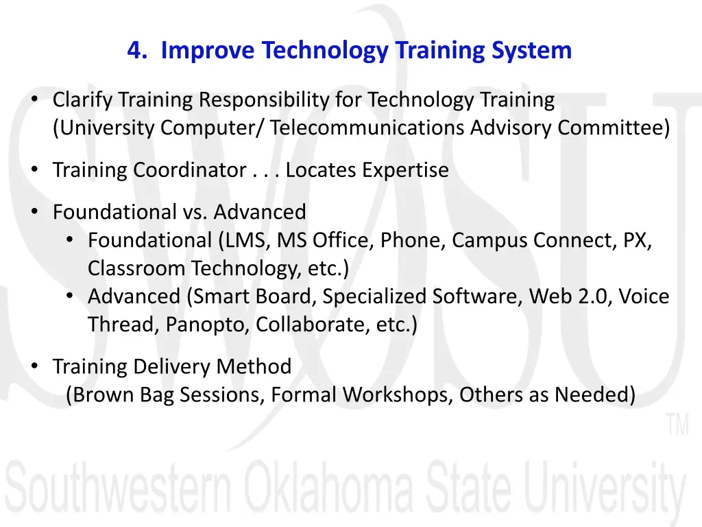 4 improve technology training system