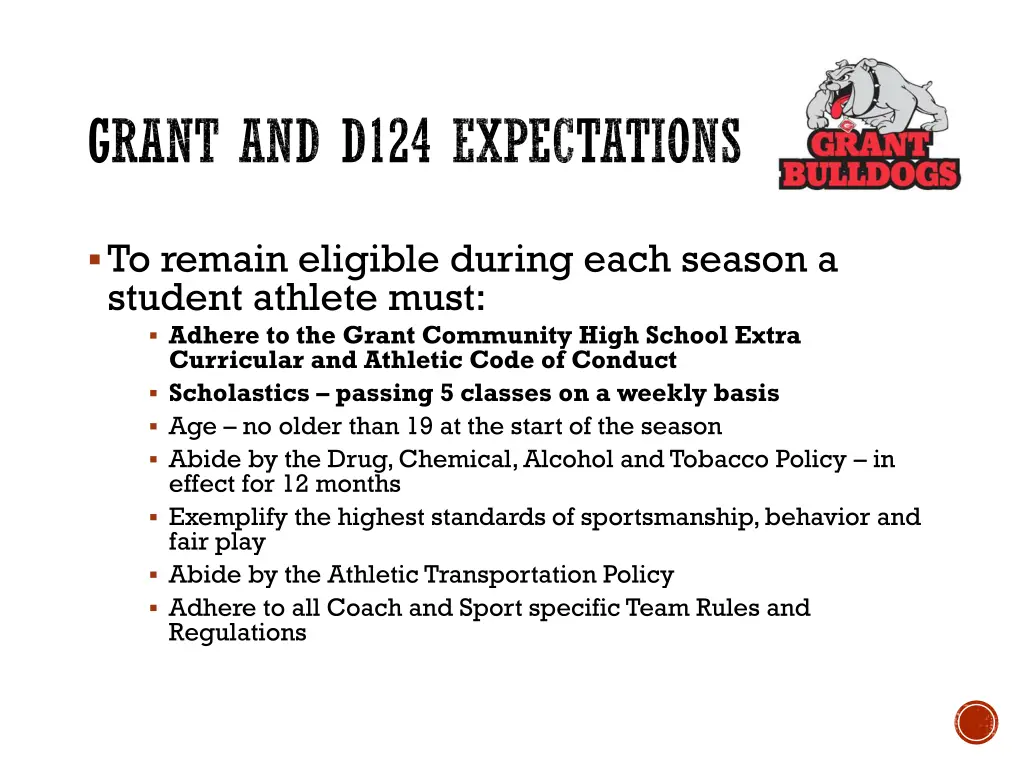 grant and d124 expectations 1