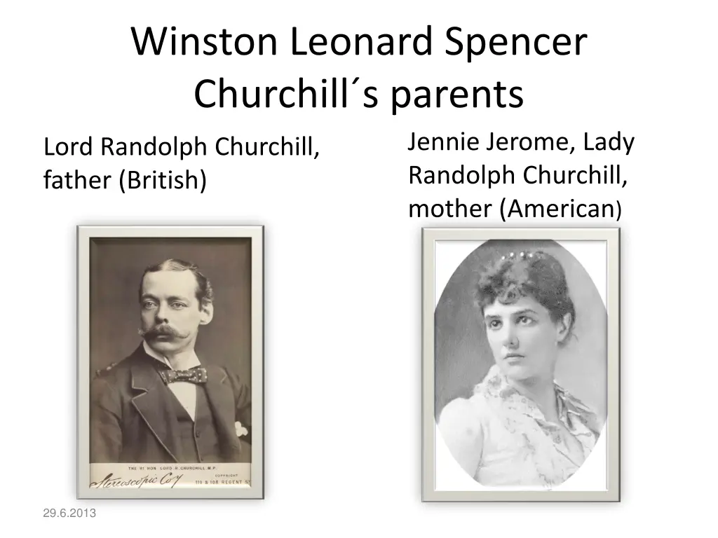 winston leonard spencer churchill s parents