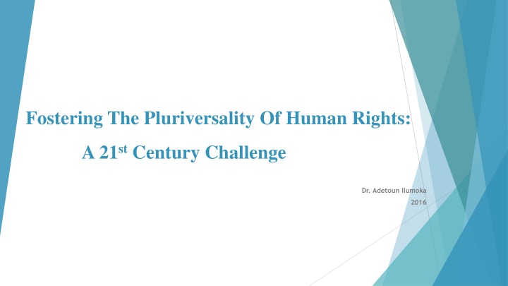 fostering the pluriversality of human rights