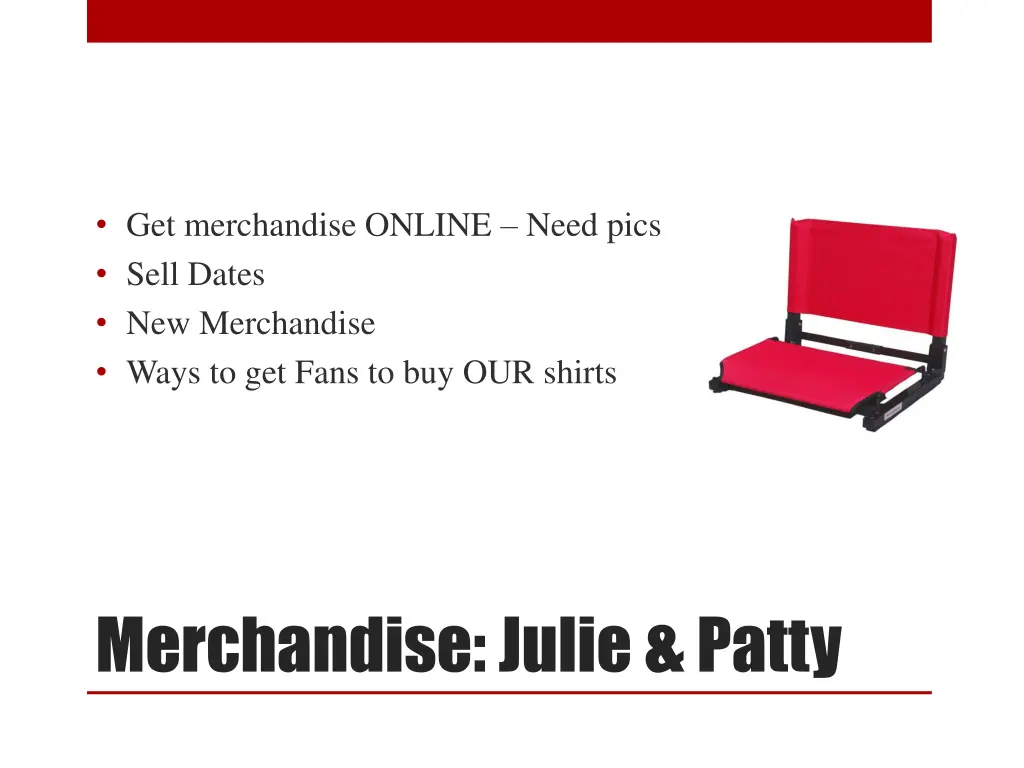 get merchandise online need pics sell dates