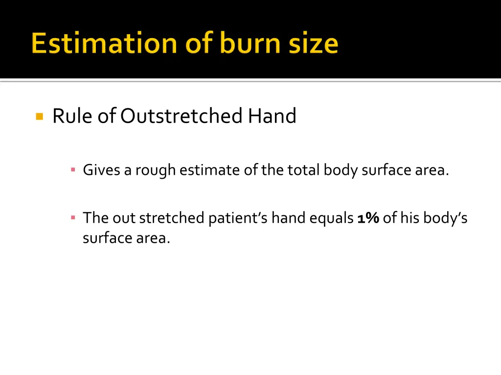 rule of outstretched hand