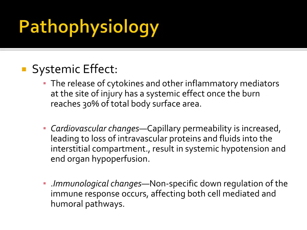 systemic effect the release of cytokines