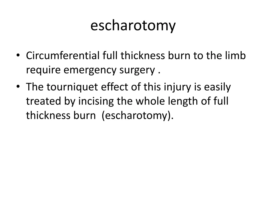 escharotomy