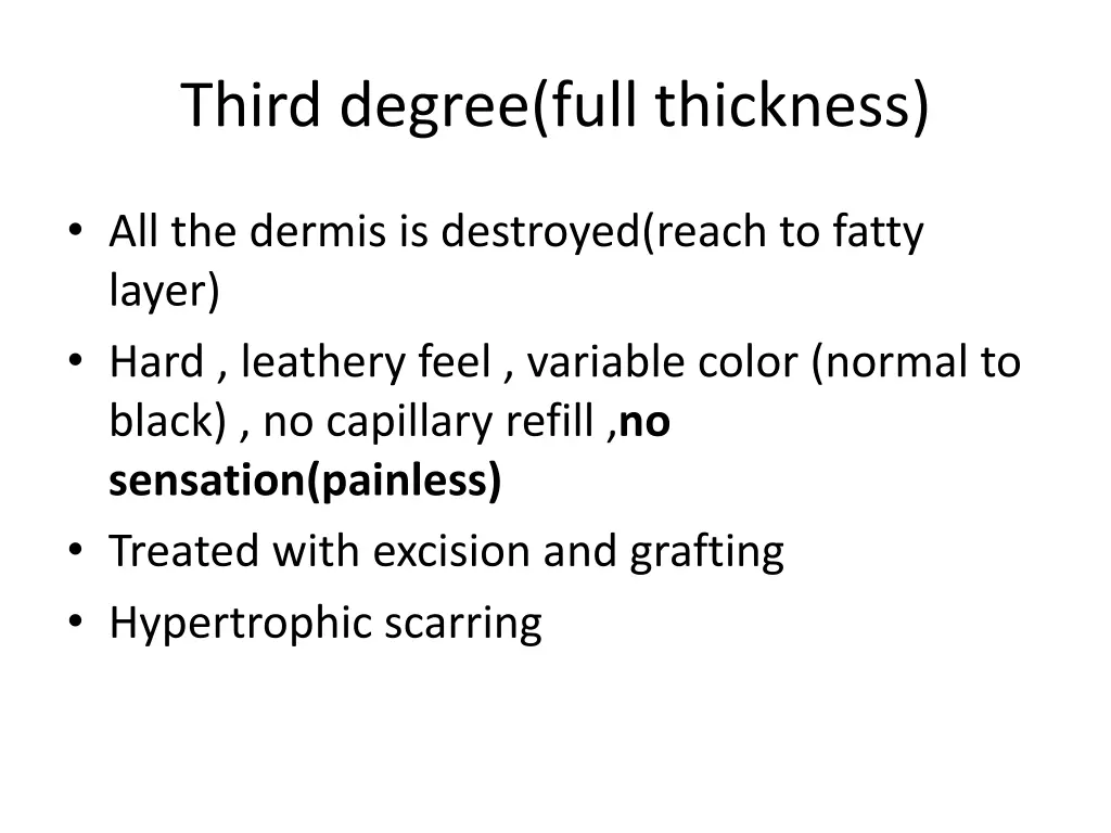 third degree full thickness