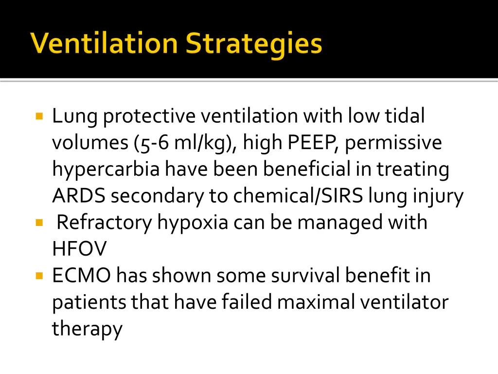 lung protective ventilation with low tidal