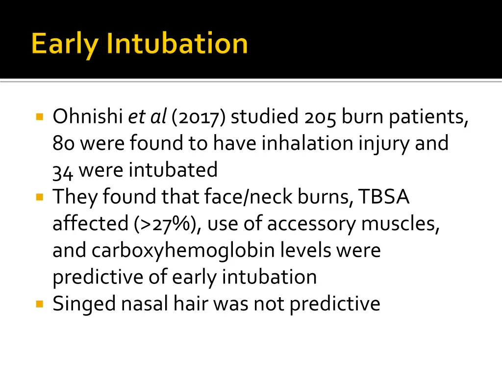 ohnishi et al 2017 studied 205 burn patients