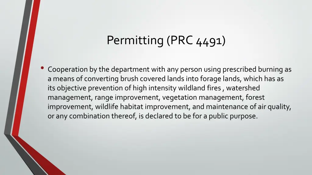 permitting prc 4491