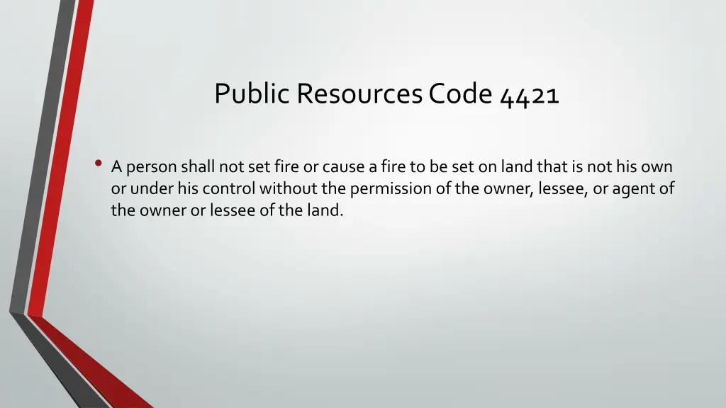 public resources code 4421