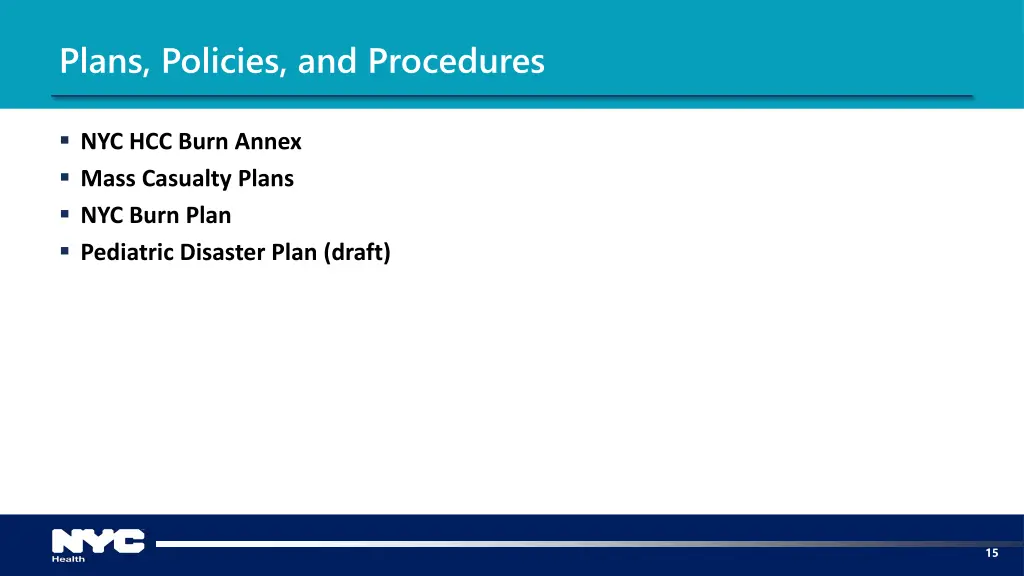 plans policies and procedures