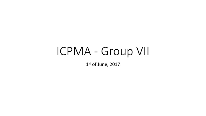 icpma group vii