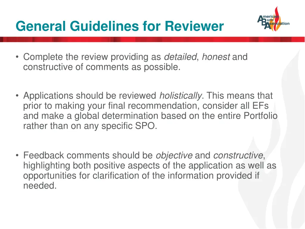 general guidelines for reviewer