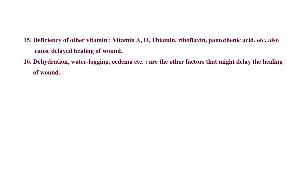 15 deficiency of other vitamin vitamin