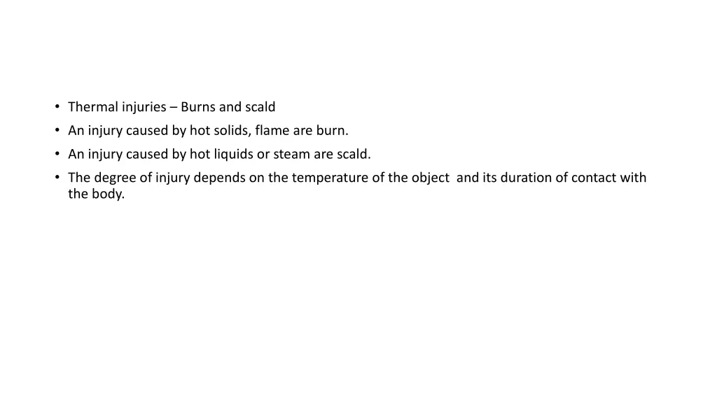 thermal injuries burns and scald an injury caused