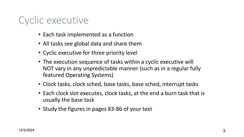 cyclic executive