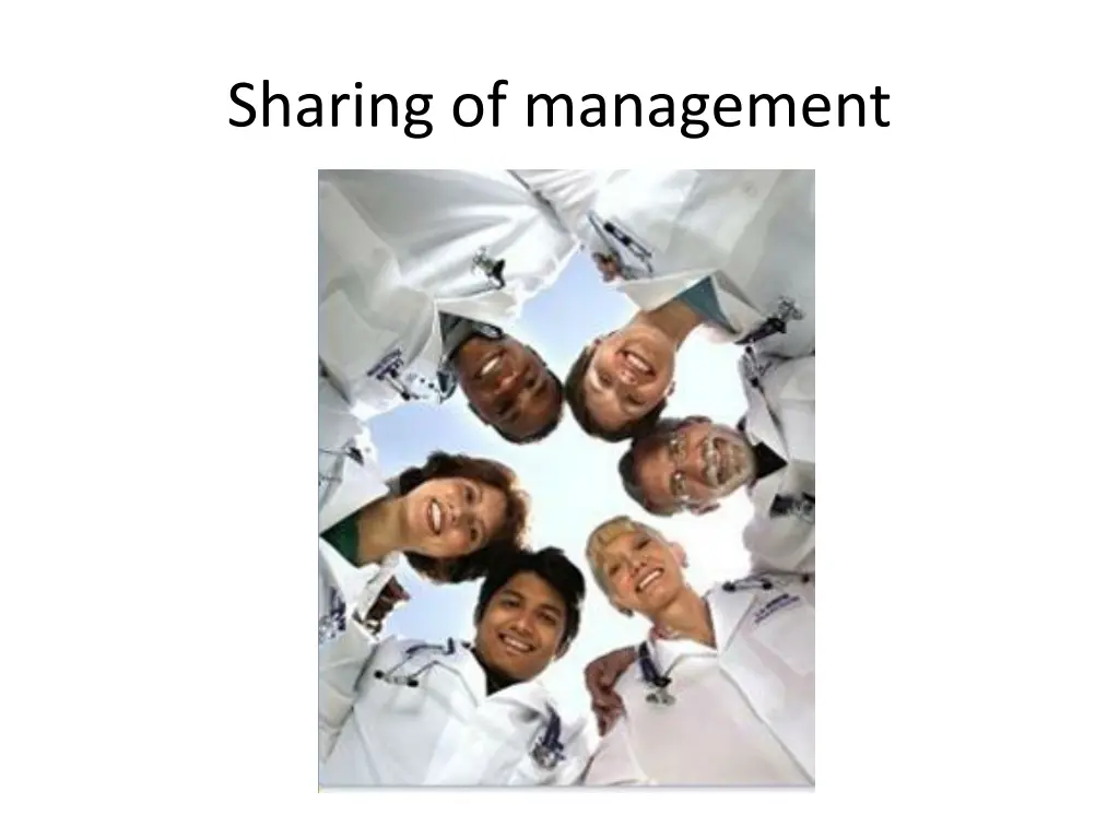 sharing of management