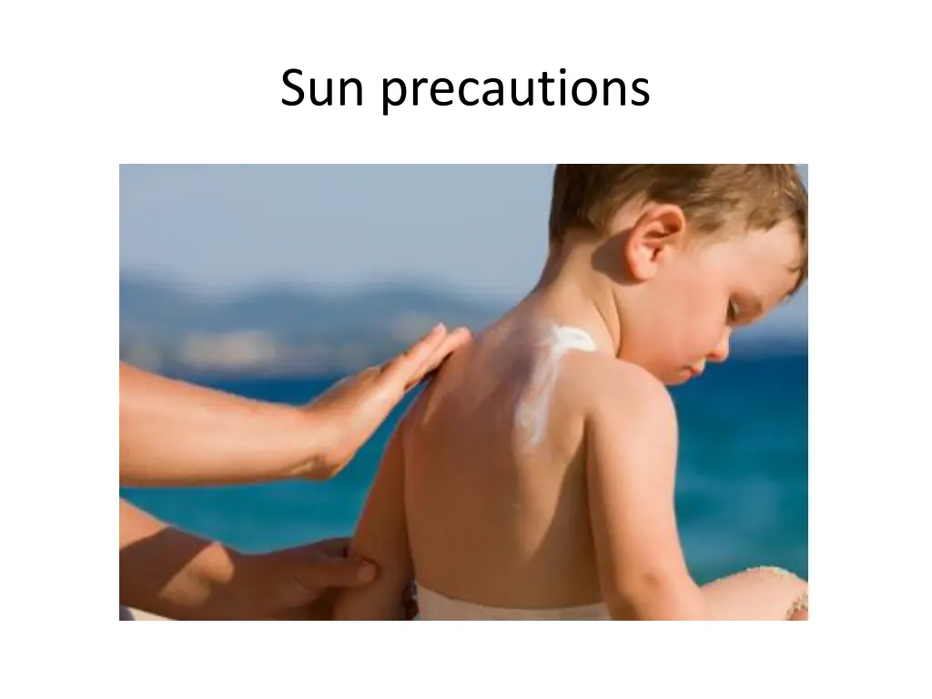 sun precautions