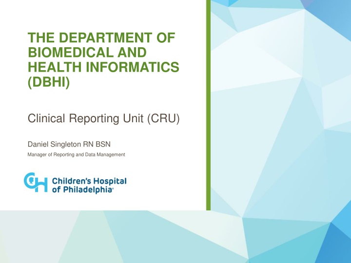 the department of biomedical and health