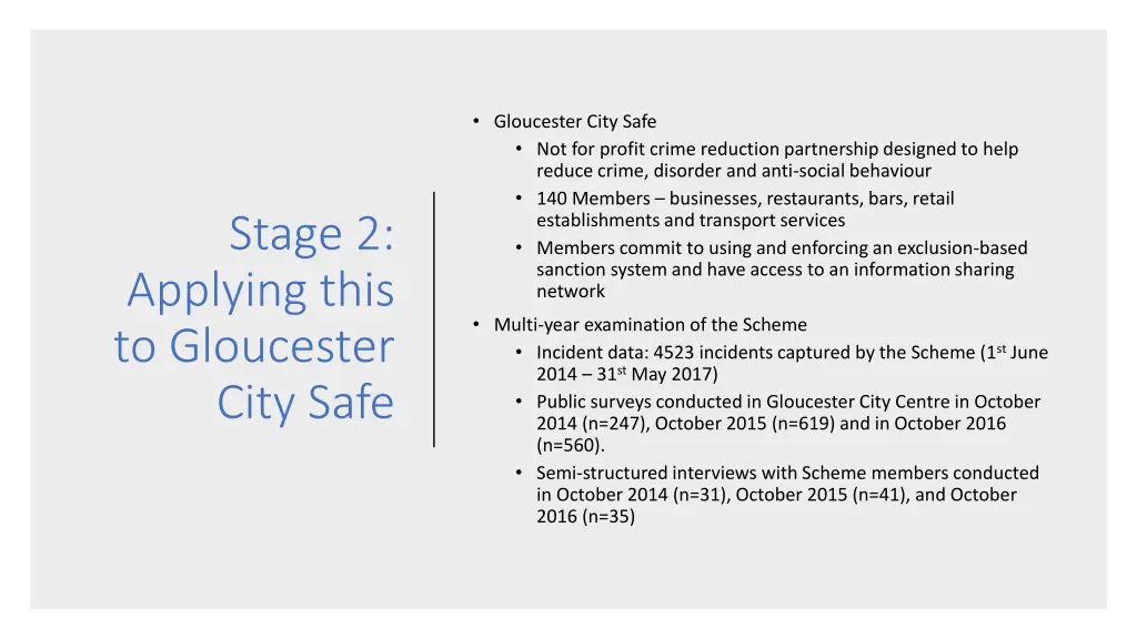 gloucester city safe not for profit crime