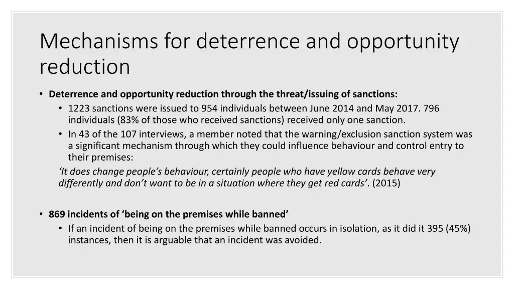 mechanisms for deterrence and opportunity