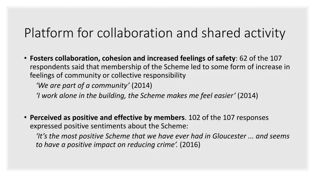 platform for collaboration and shared activity 1