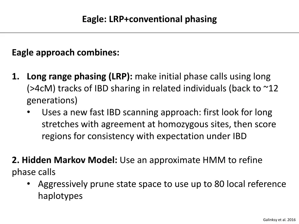 eagle lrp conventional phasing