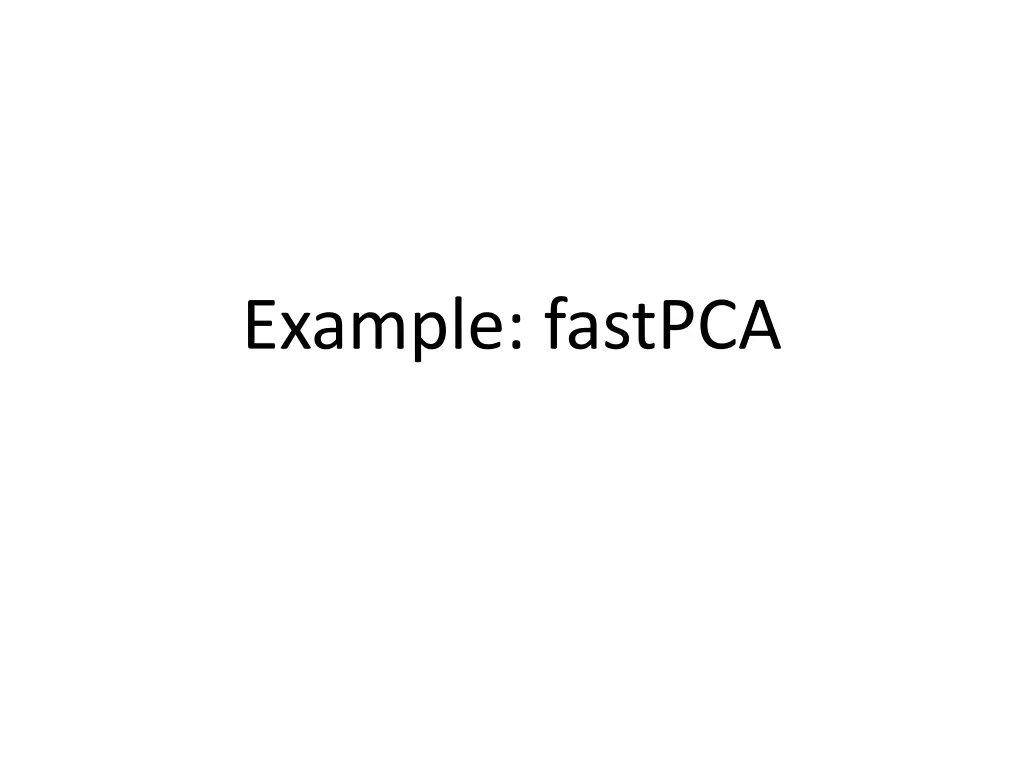 example fastpca