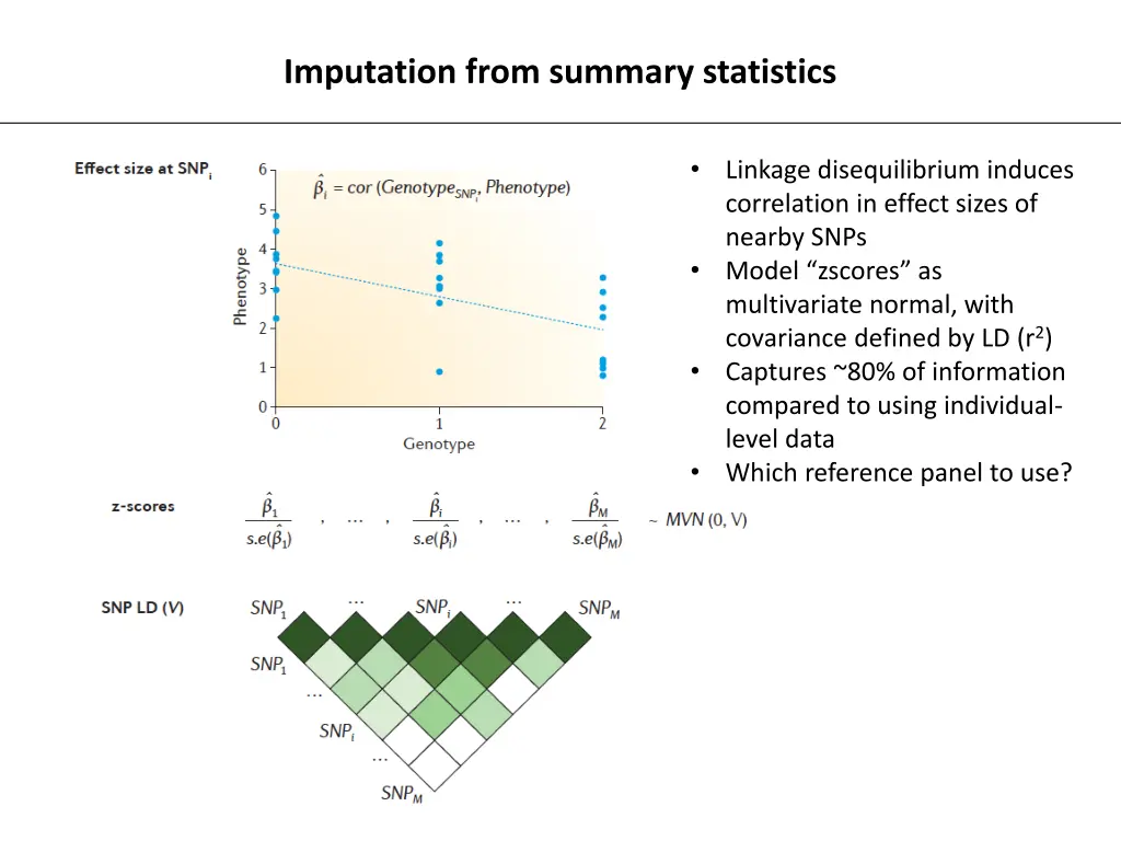 imputation from summary statistics 1