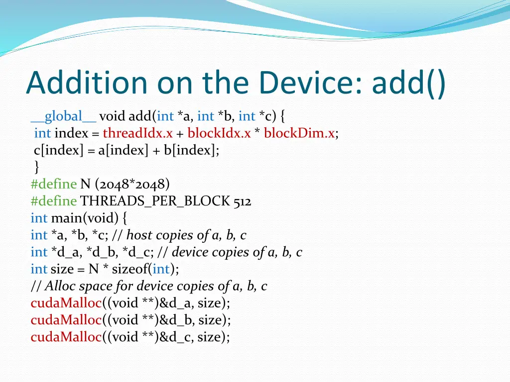 addition on the device add