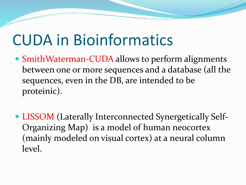 cuda in bioinformatics 1