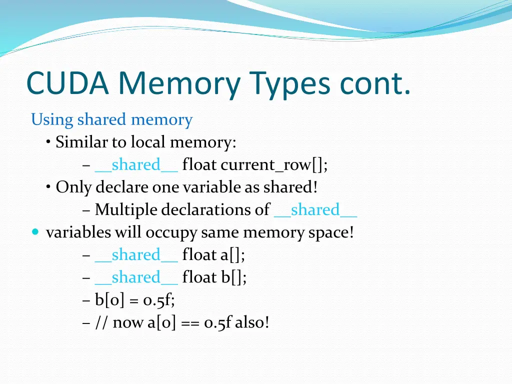 cuda memory types cont 2