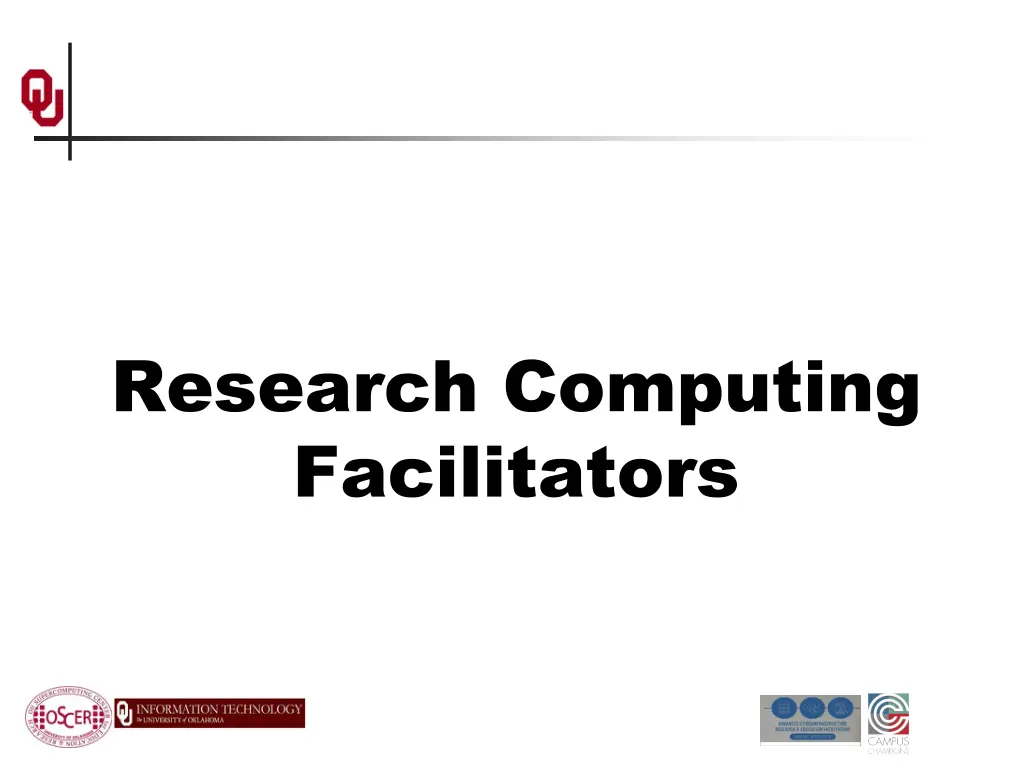 research computing facilitators