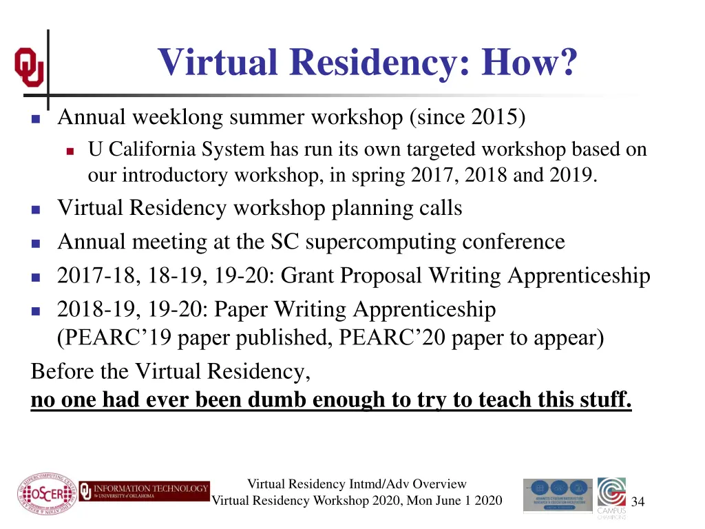 virtual residency how