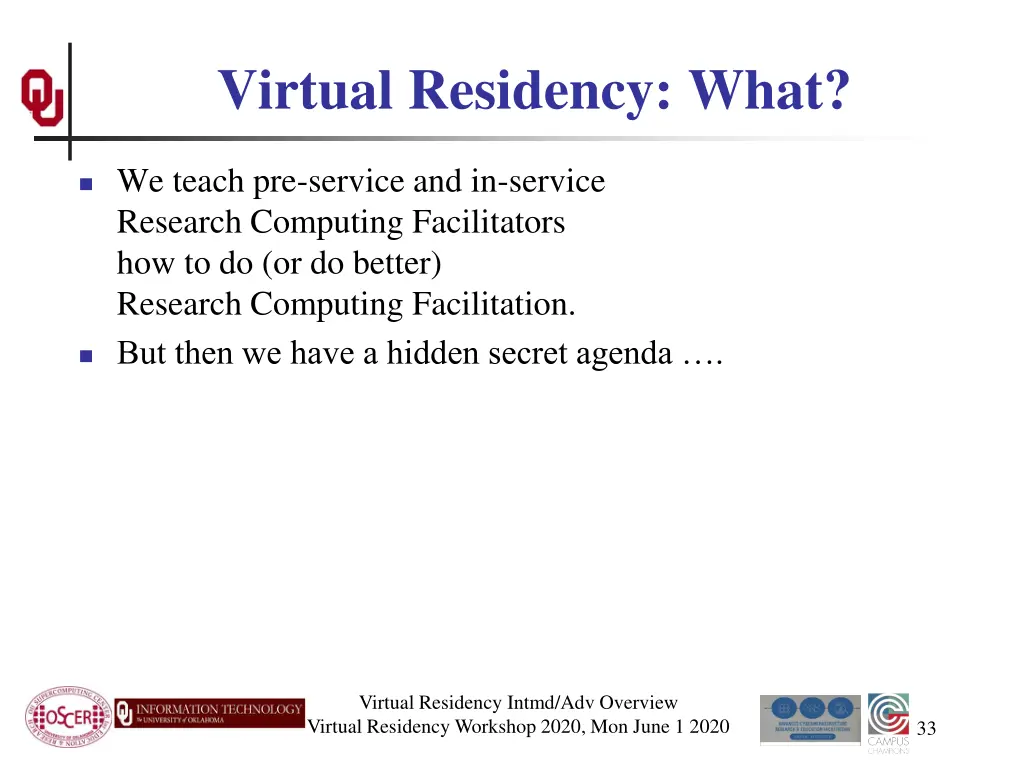 virtual residency what