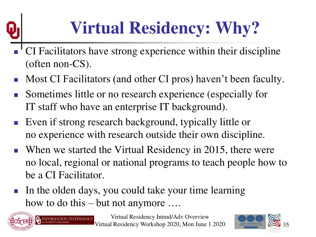 virtual residency why