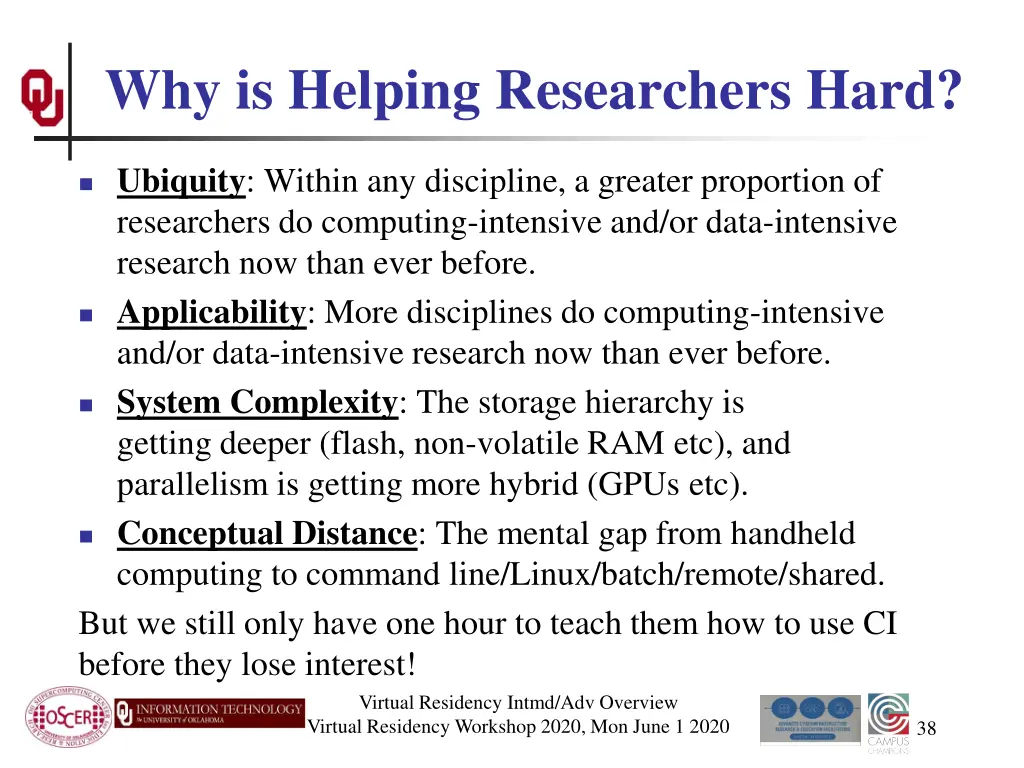 why is helping researchers hard