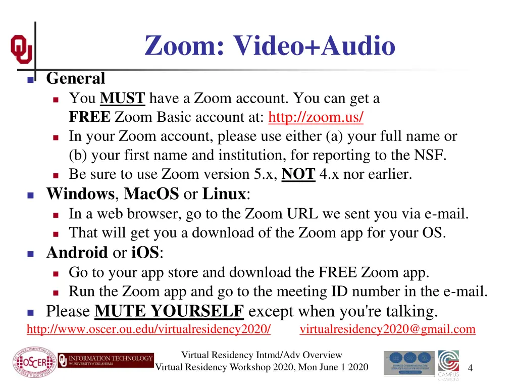 zoom video audio